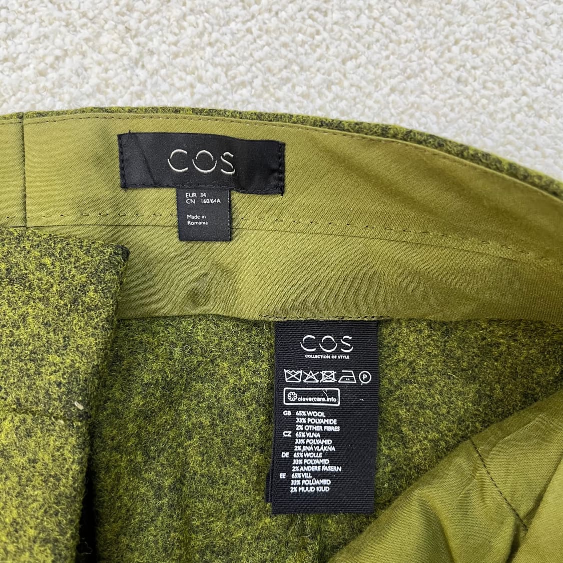 34 코스 여성 와이드 울 팬츠 0310M 상품이미지3