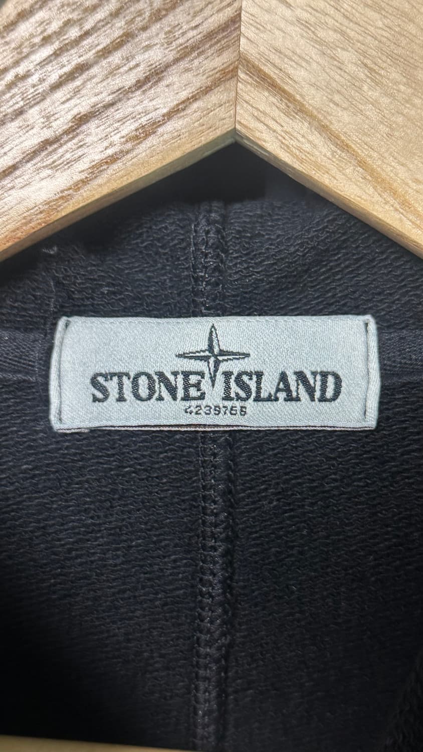 빈티지 스톤아일랜드 블랙 후드 집업 약 100 L 상품이미지4