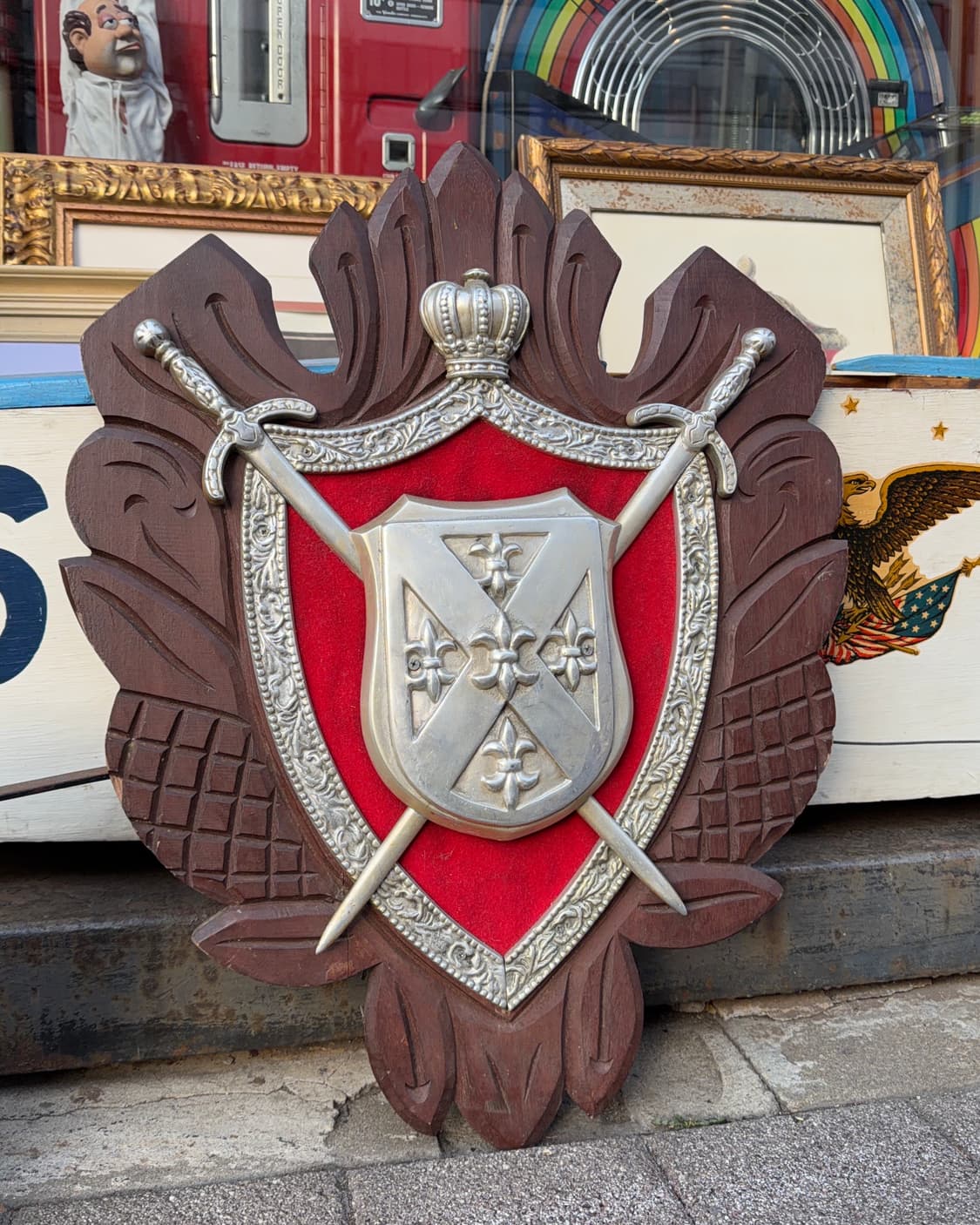 빈티지 소품 독일 오리지널 문장 기사 장식 상품이미지1