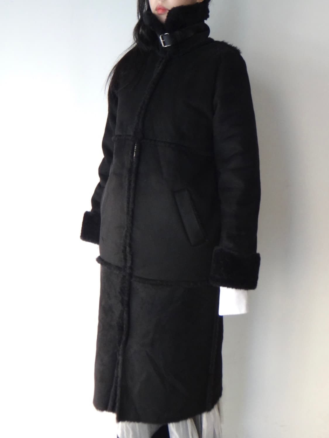 Chic highneck muston jacket / black 상품이미지7