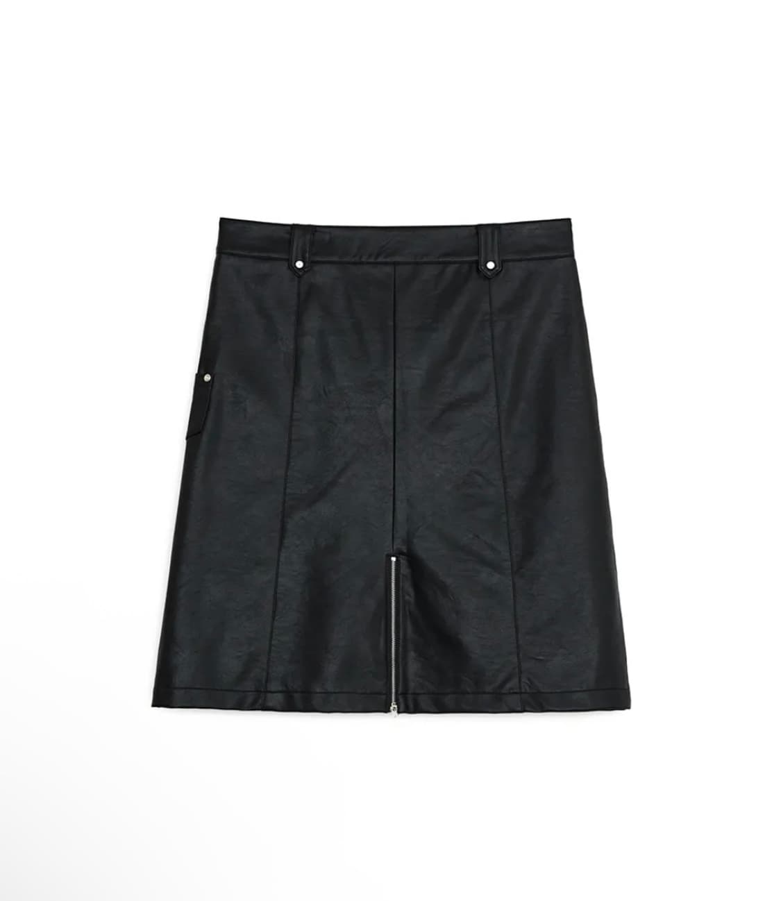 선번프로젝트 rivet pocket midi skirt, black 상품이미지3