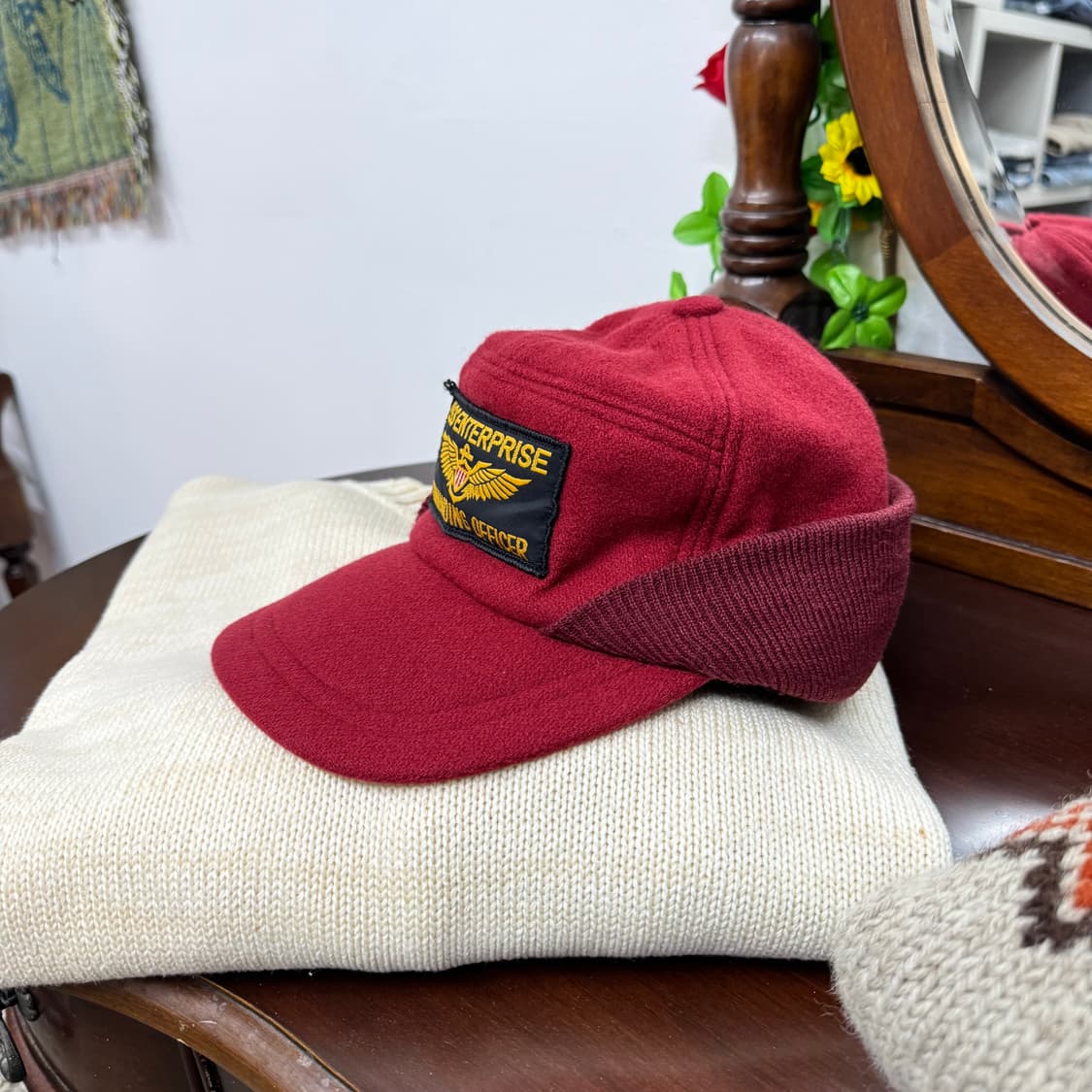 USS 엔터프라이즈 커맨딩 오피서 이어플랩 캡    상품이미지2