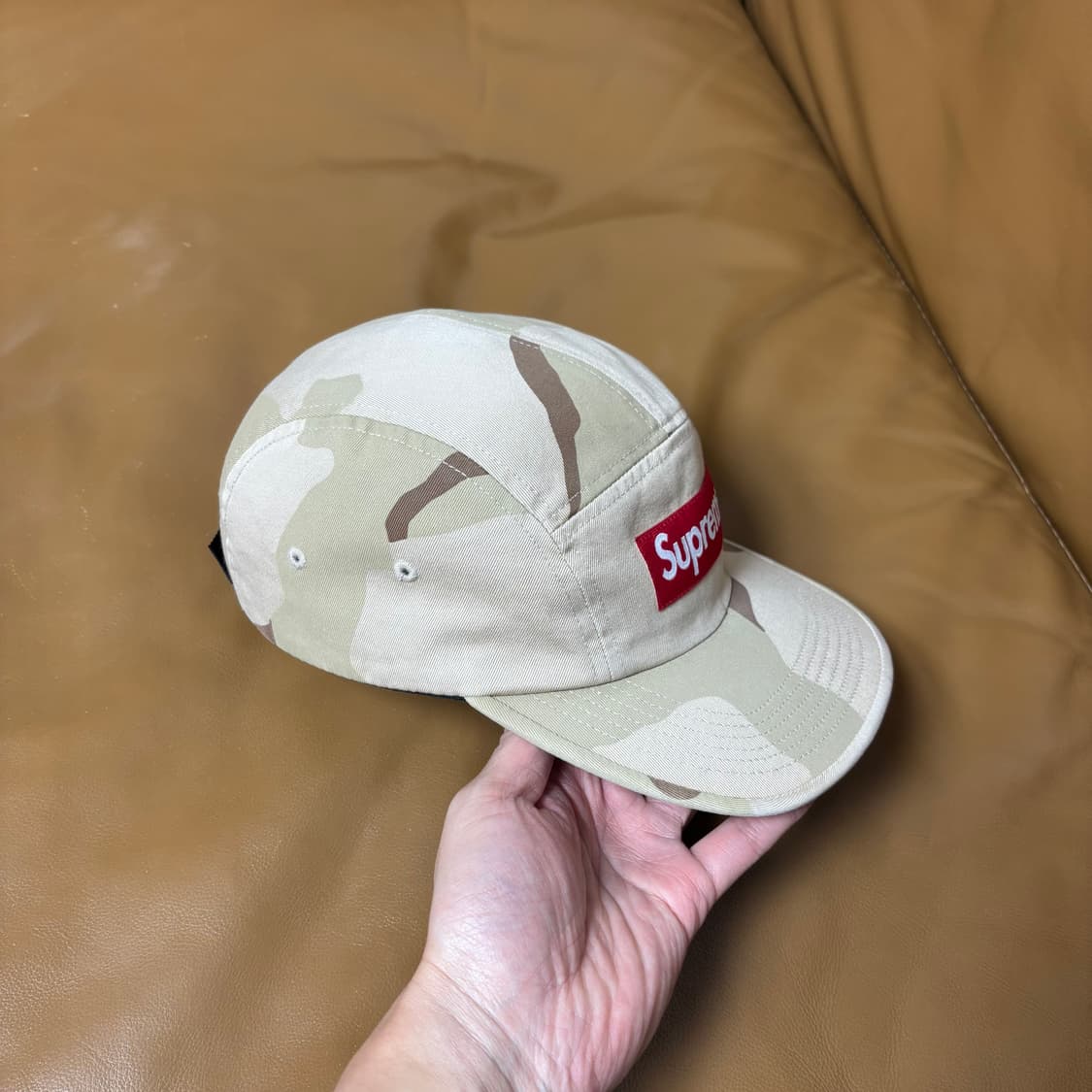 슈프림 캠프캡 모자 박스로고 데저트 카모 상품이미지3