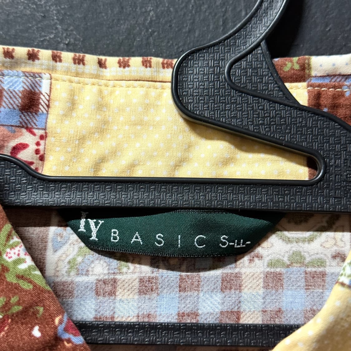 VTG 빈티지 에스닉 반나다 패치워크 더블 포켓 긴팔 셔츠 상품이미지5