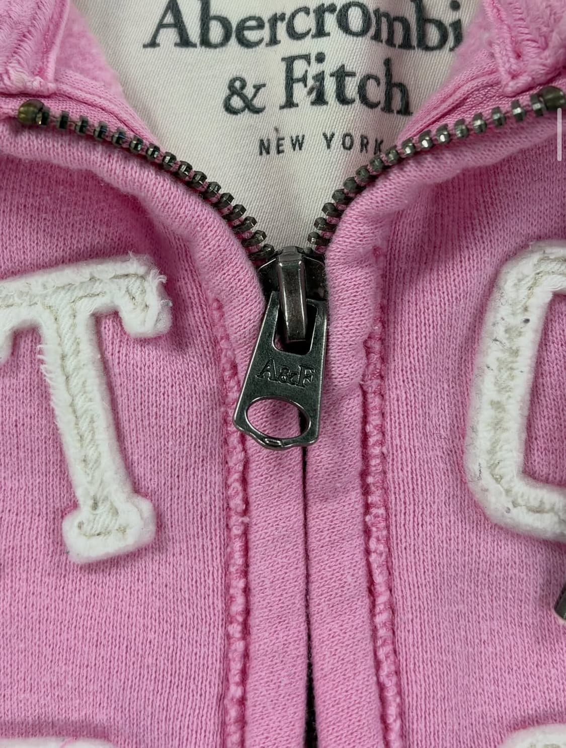 아베크롬비 핑크 후드집업 상품이미지2
