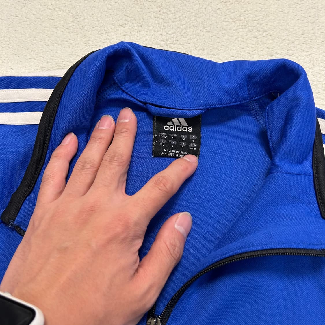 Adidas blue cropped custom jersey 상품이미지7