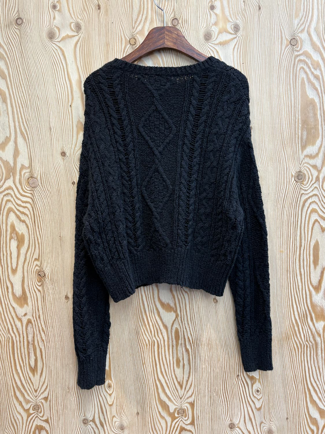 폴로 랄프로렌 데님앤서플라이 크롭 꽈배기니트 상품이미지2