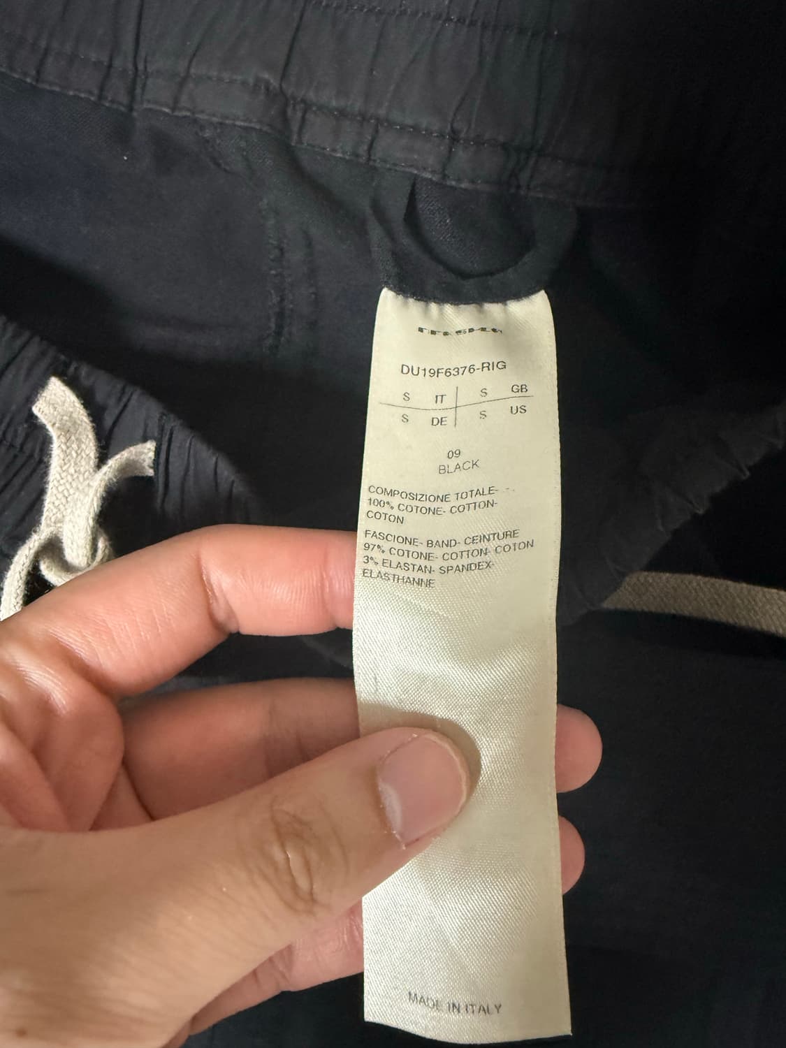 릭오웬스 크리치 카고팬츠 S 사이즈 DU19F6376-RIG 상품이미지4