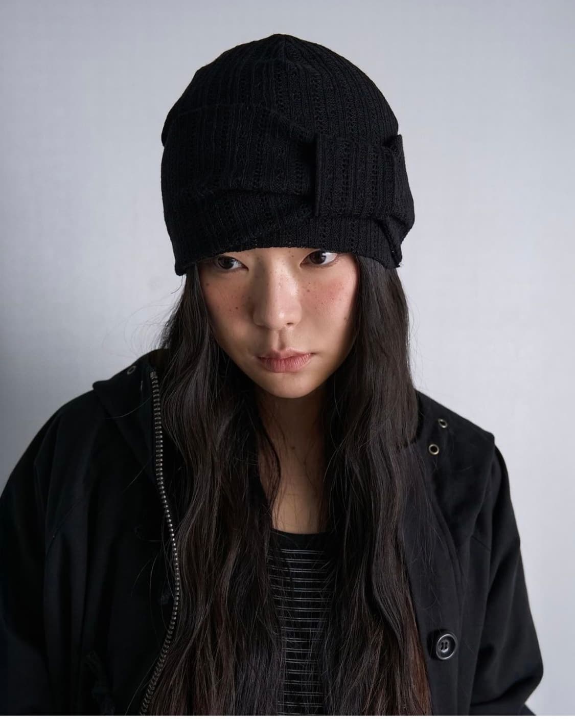 시오 Sio 리본 비니 상품이미지1