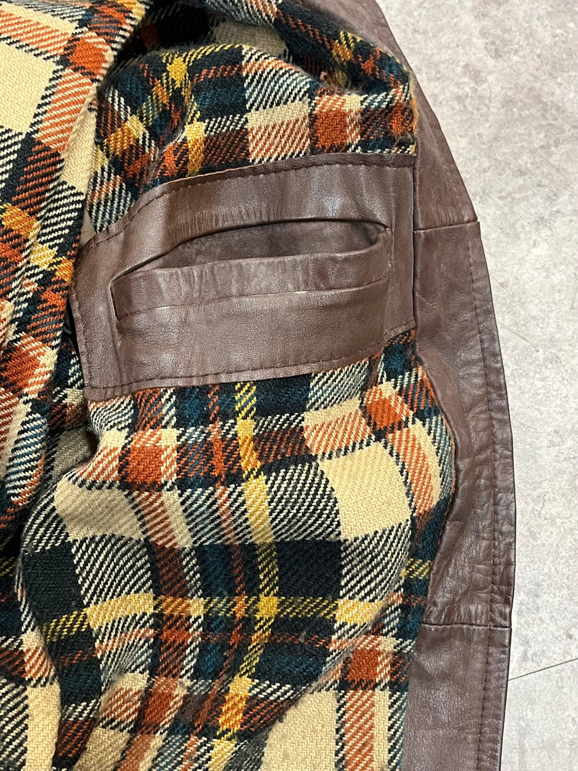 빈티지 스웨이드 집업 자켓 브라운 XL #csz2335 상품이미지5