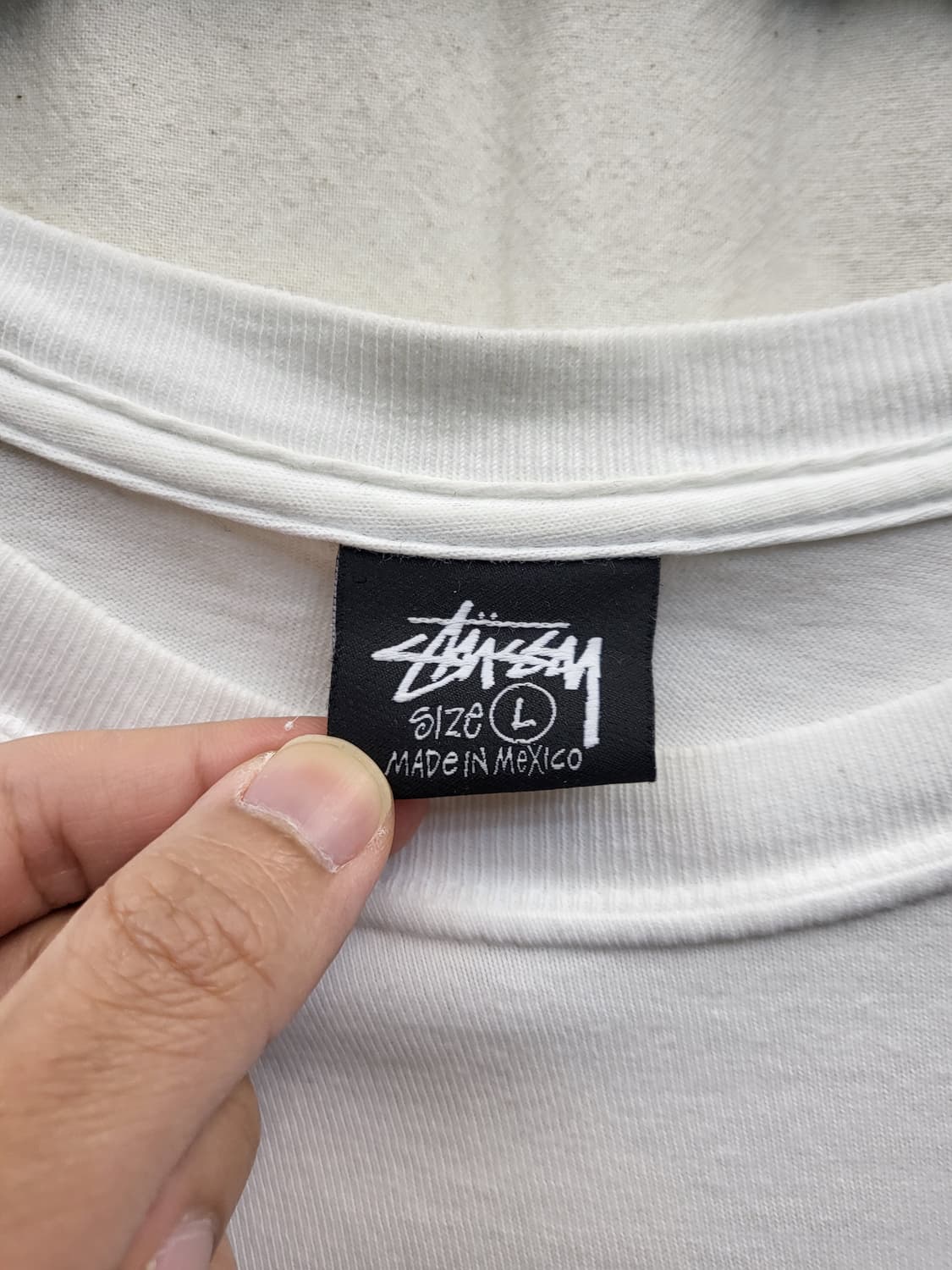 Stussy 스투시 화이트 반팔 티셔츠 상품이미지3