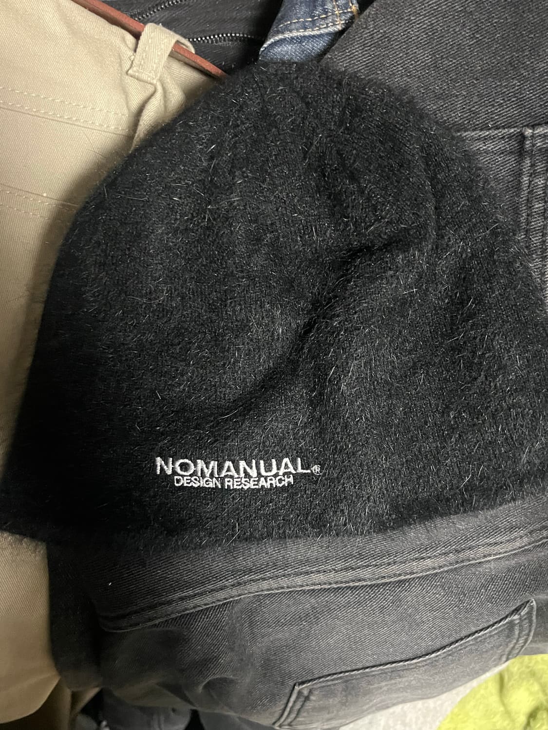 노메뉴얼 모헤어 비니 블랙 상품이미지1