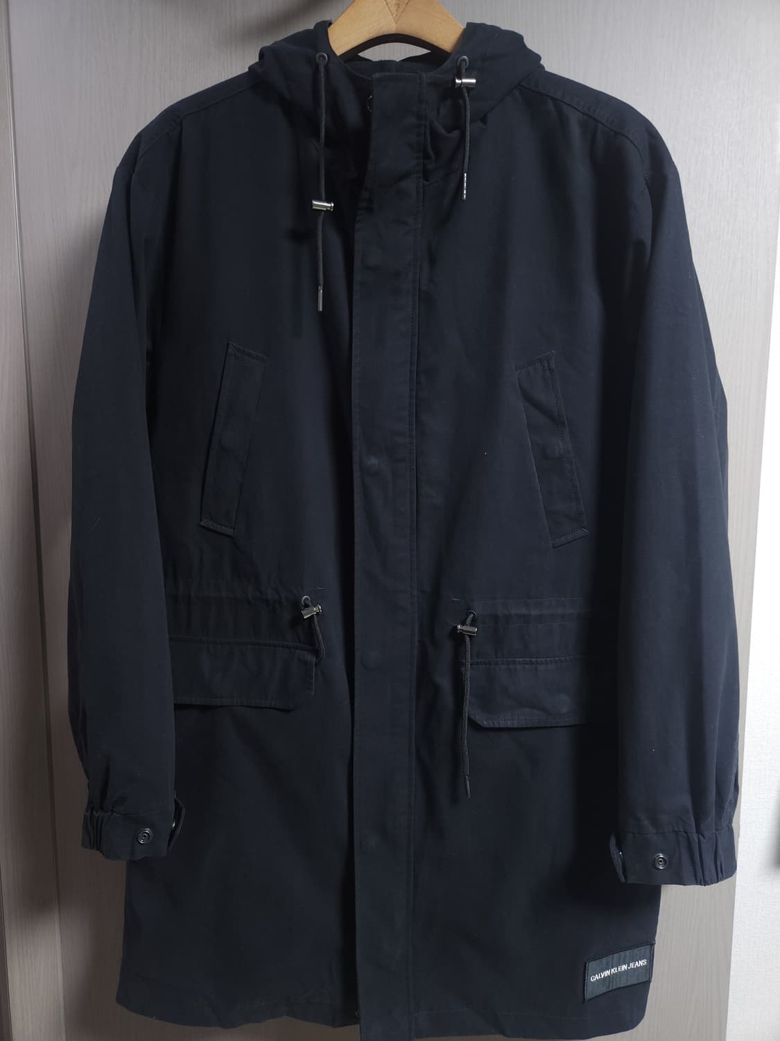 캘빈클라인 후드 롱 야상자켓, M 상품이미지1