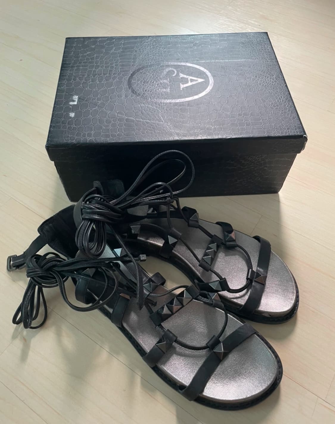 Ash 아쉬 스터드 스트랩 샌들 블랙 37 상품이미지2