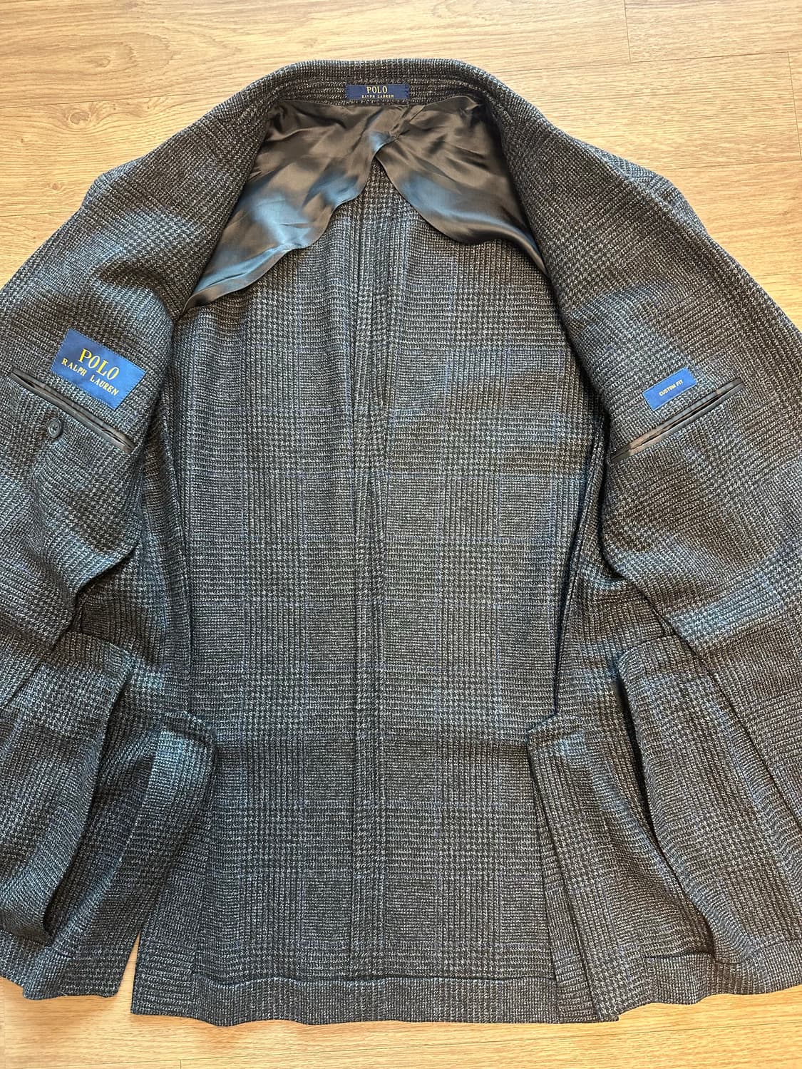 폴로 랄프로렌 글렌체크 모직 자켓 커스텀핏 36s 상품이미지8