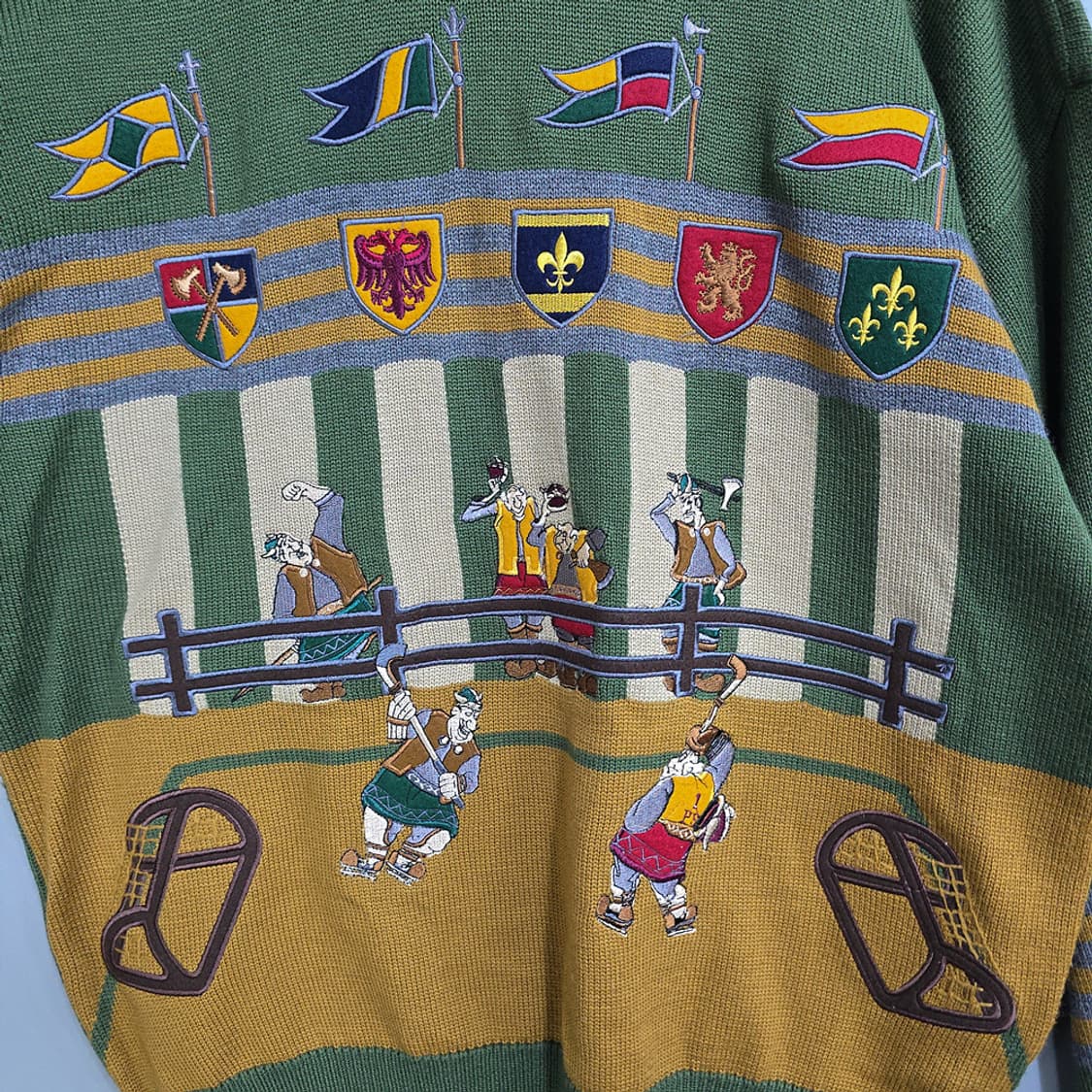 일본빈티지(Japan Vintage) 울 니트 일러스트 패턴 IV 상품이미지4