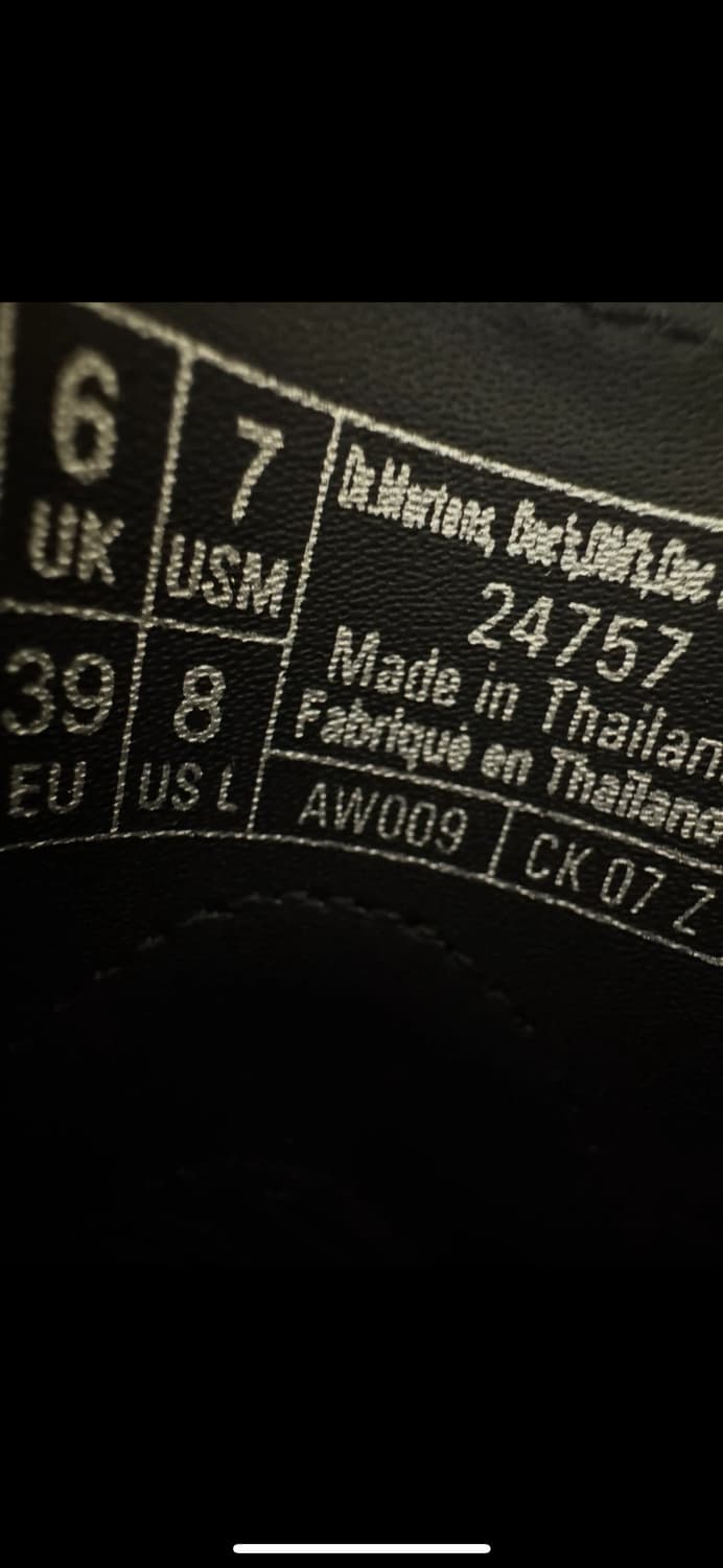 (미착용 새상품) 닥터마틴 1461 250mm 상품이미지6