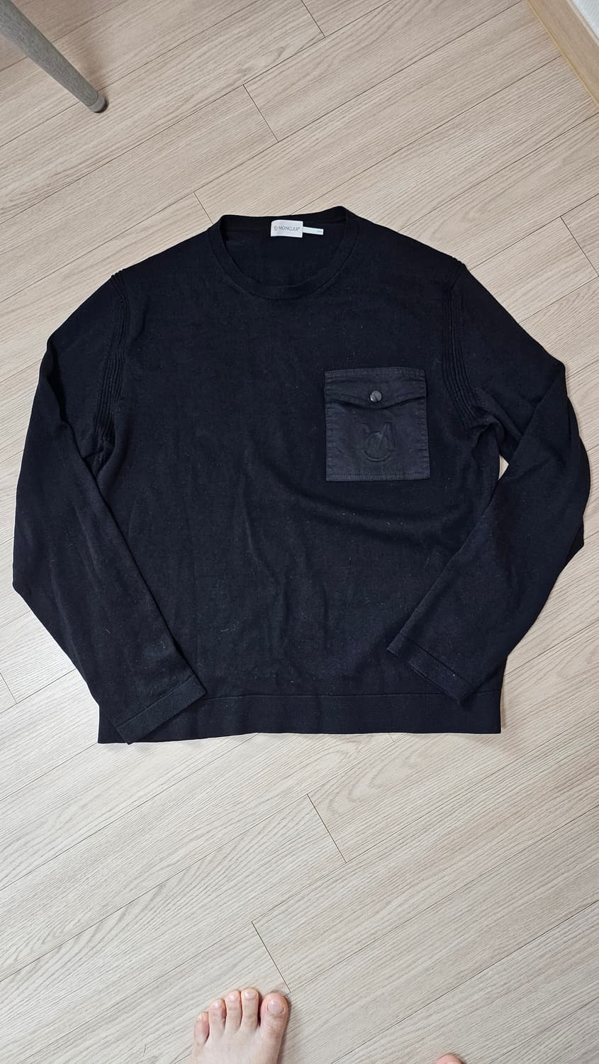 몽클레어 포켓 니트 스웨터 티셔츠 L 상품이미지1