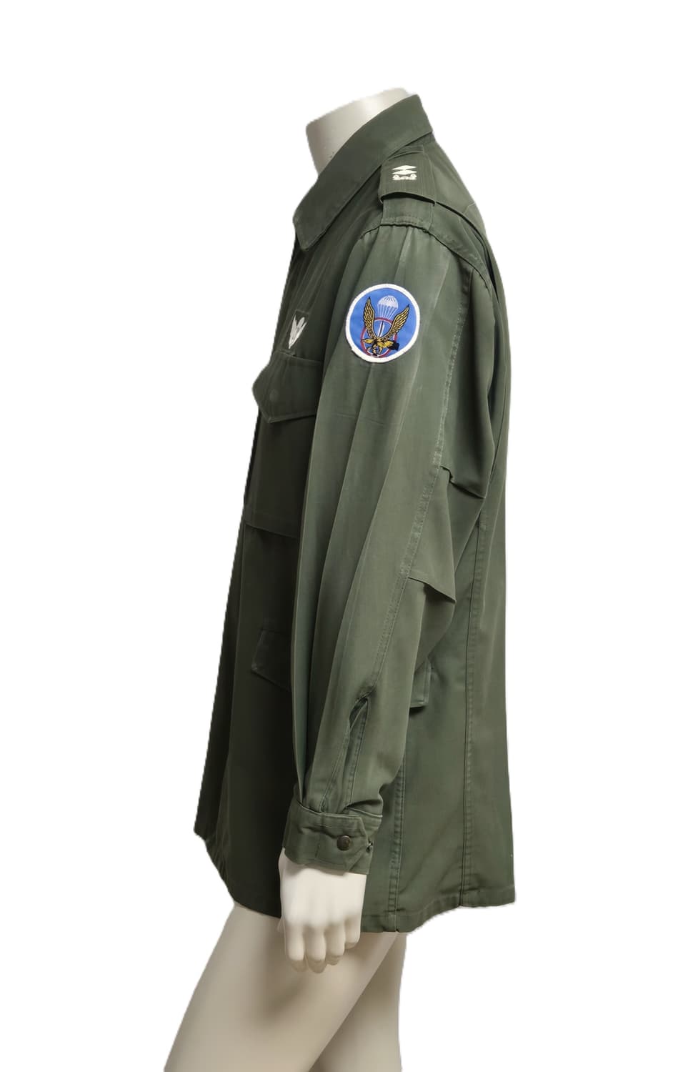 육군 구형 5공수특전여단 중위 민무늬 야전상의 전투복 상의 자켓 (XL) 상품이미지2