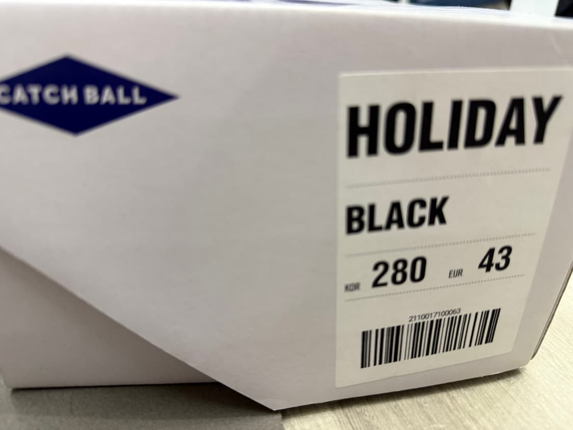 캐치볼 홀리데이 블랙 스니커즈 280 상품이미지6