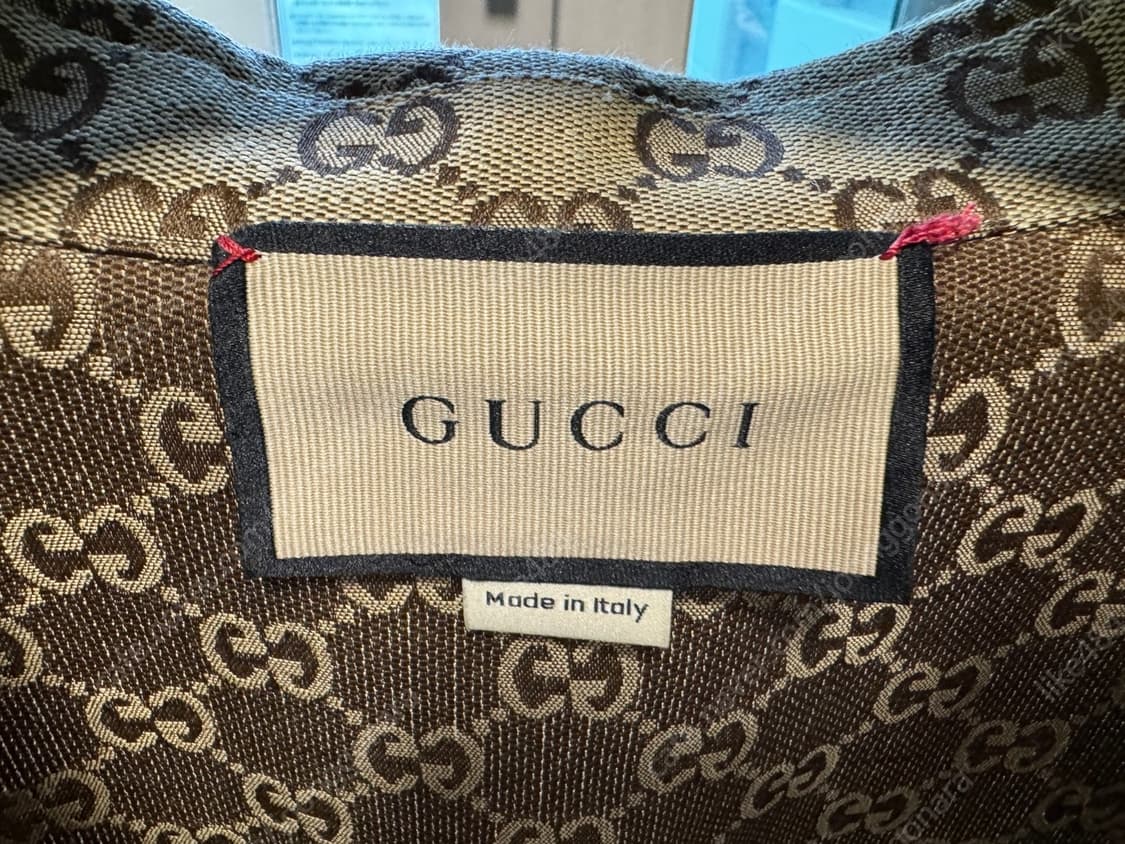 [GUCCI] 구찌 GG 리넨 혼방 캔버스 셔츠 (52) 상품이미지4