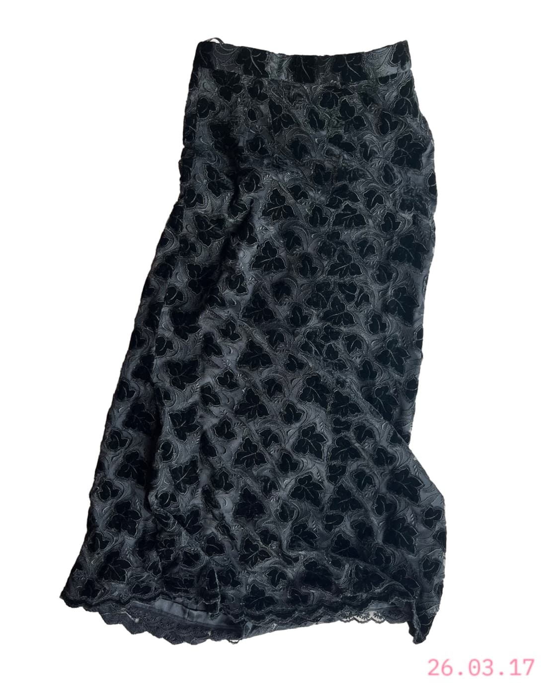 Black Leaf Skirt 블랙 리프 스커트 상품이미지1