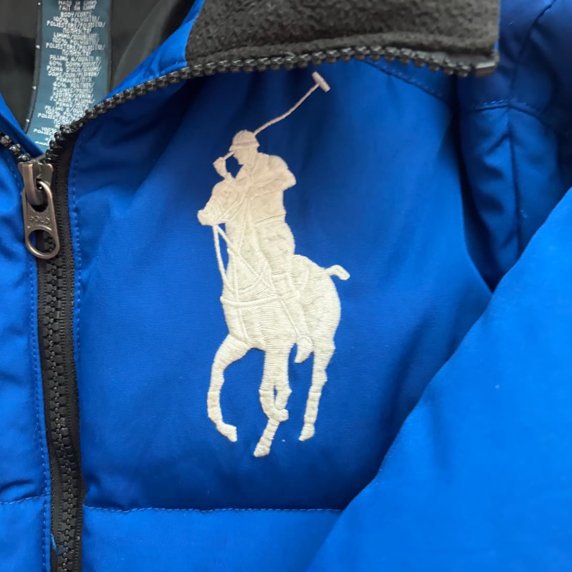 폴로 랄프로렌 빅포니 패딩 블루 상품이미지2
