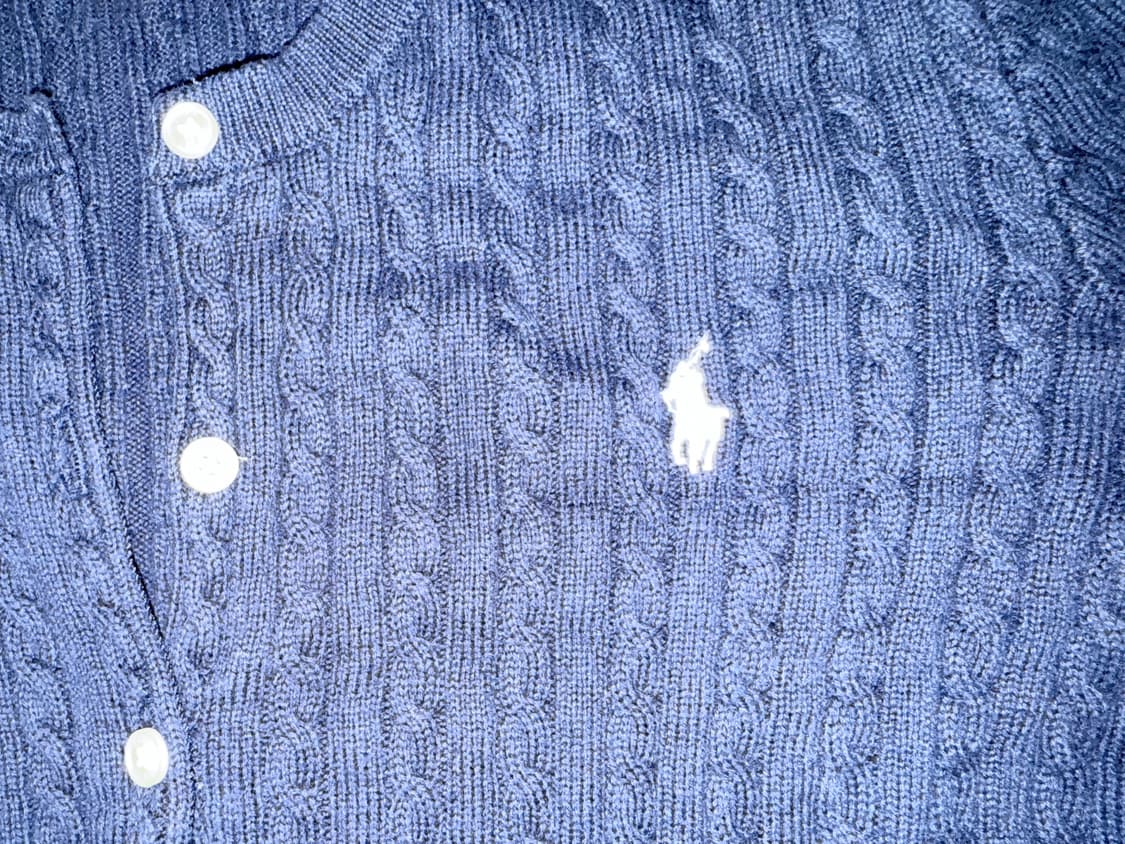 폴로 랄프로렌 미니 케이블 코튼 가디건 / 헌터 네이비 상품이미지4