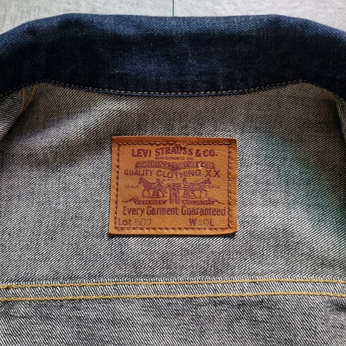 90s jpn 리바이스 2세대 507 데님자켓 40sz 상품이미지6