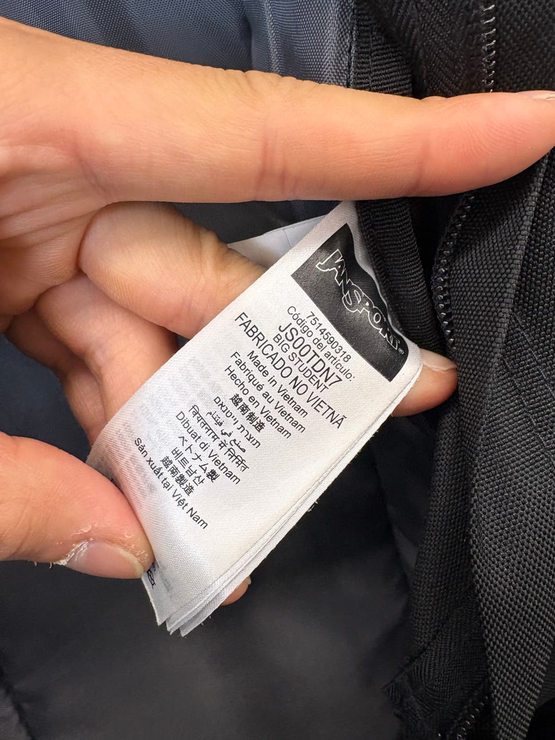 잔스포츠 빅스튜던트 블랙 백팩 상품이미지8