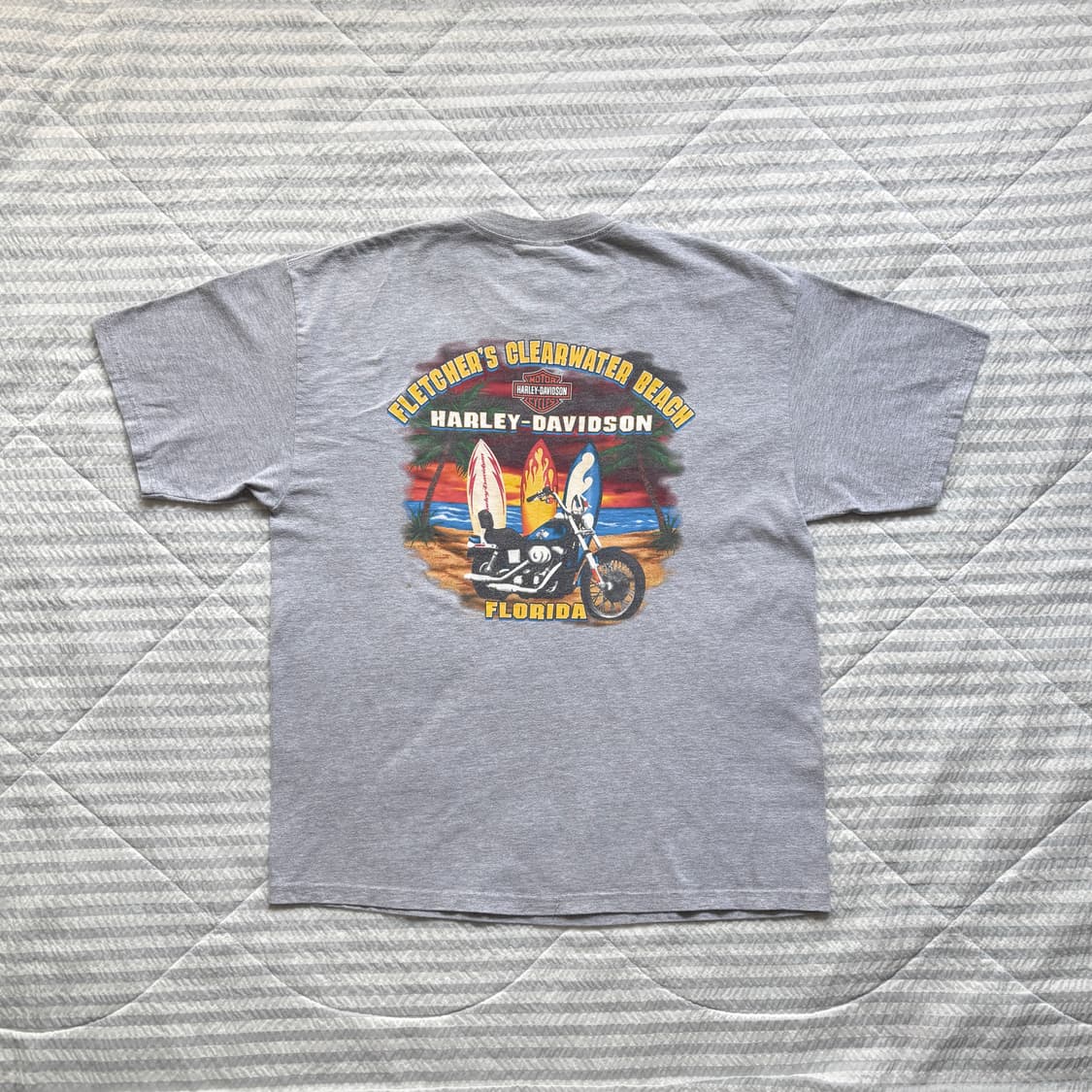 빈티지 할리데이비슨 플레임 티셔츠 상품이미지2