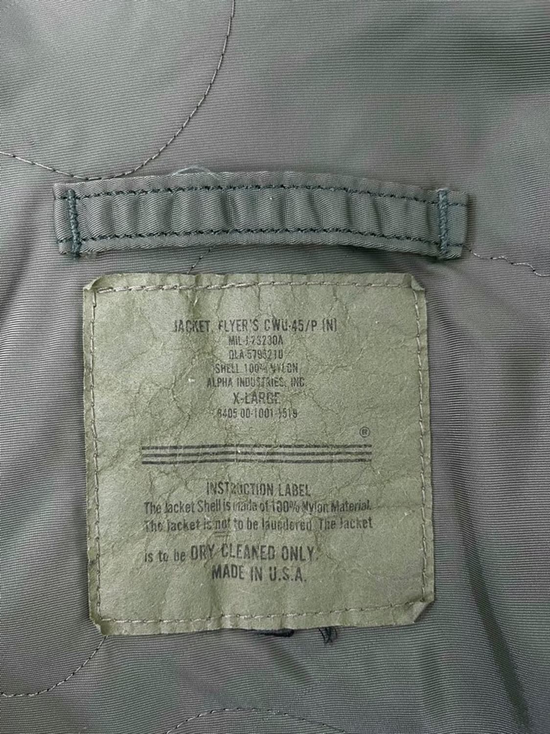 알파인더스트리 CWU-45P 항공 점퍼/#3567 상품이미지8