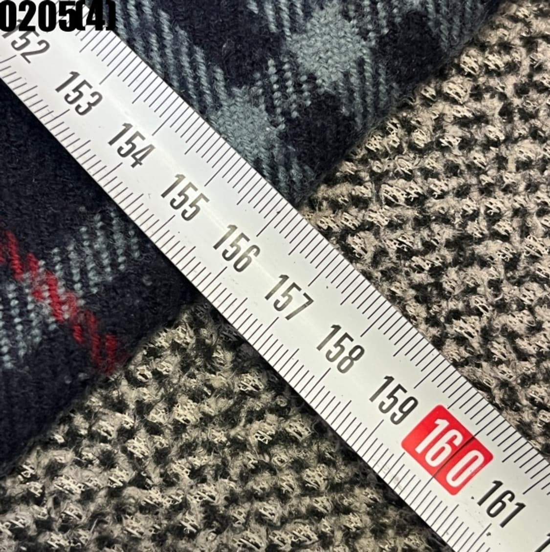 [실측확인] 버버리 체크 머플러 네이비/레드 0205(4) 상품이미지4