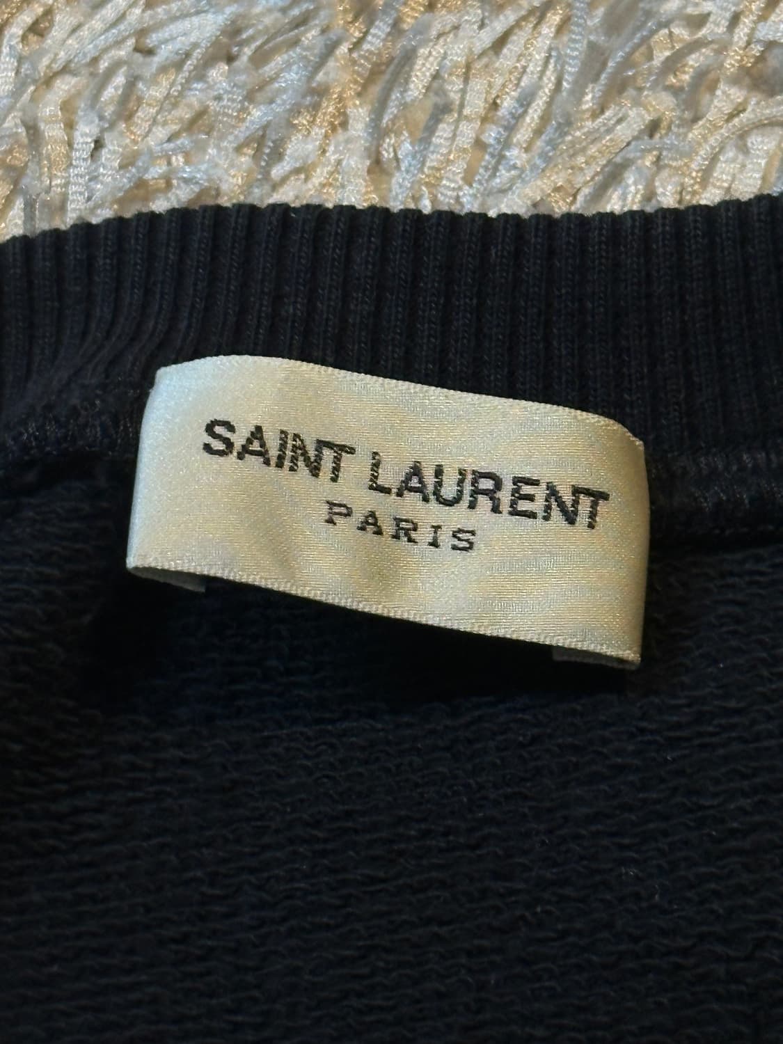 생로랑 SAINT LAURENT 맨투맨 블랙 상품이미지4