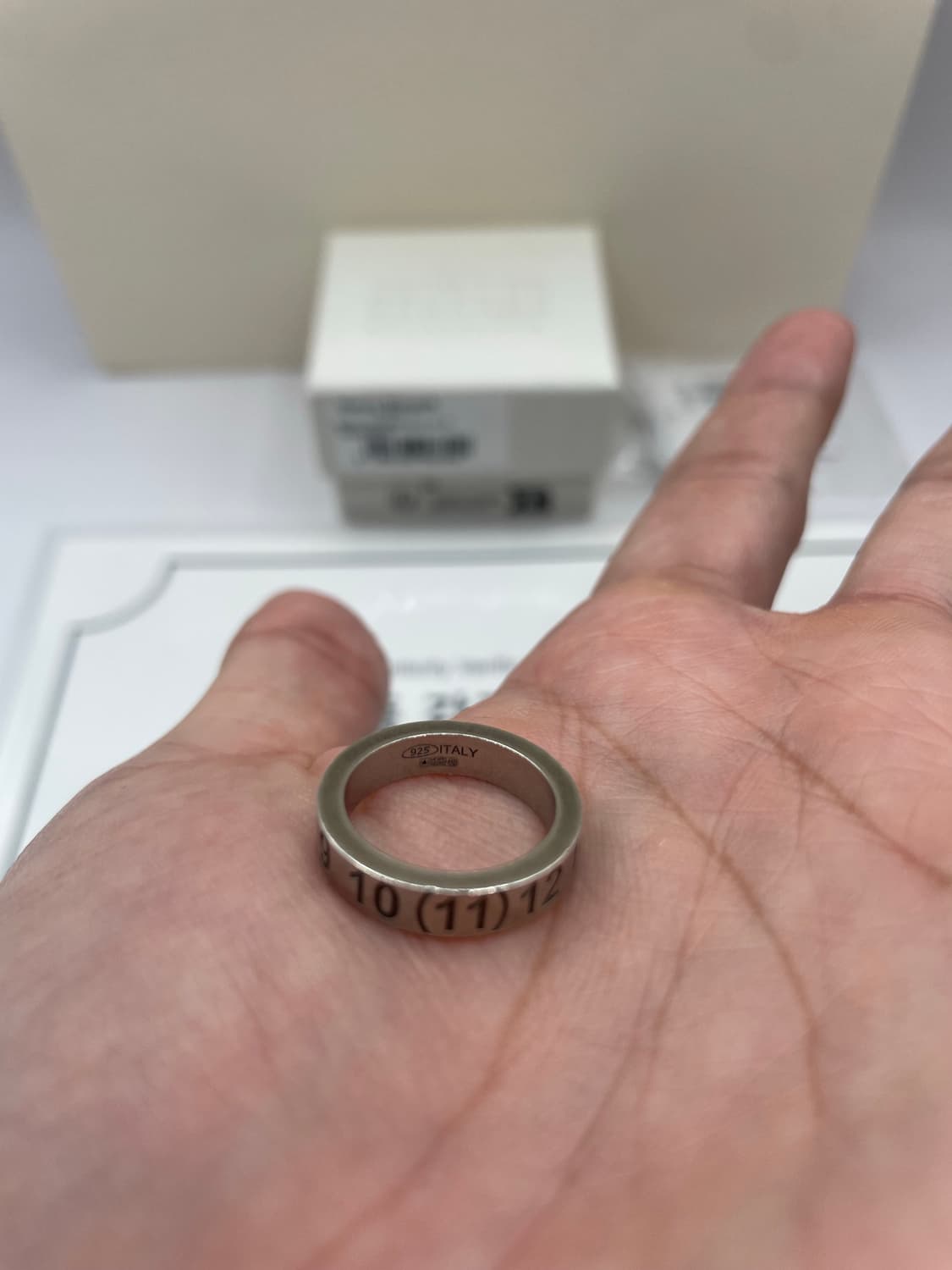 메종 마르지엘라 1사이즈 뉴메리컬 반지 상품이미지3