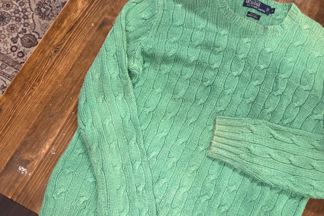 랄프로렌 실크 케이블니트 상품이미지5