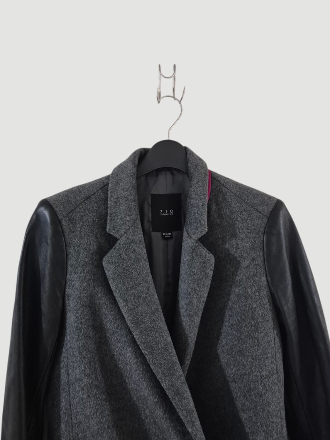 [85]지오송지오 여자 양가죽 울 코트 상품이미지2