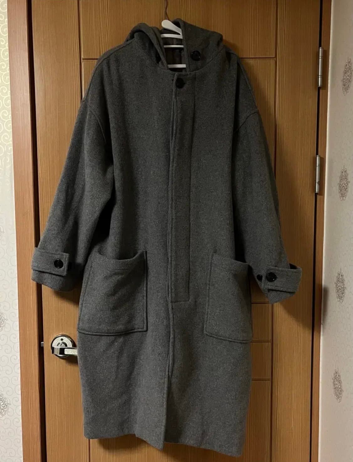 라퍼지스토어 울 후드 롱 코트 S 상품이미지2