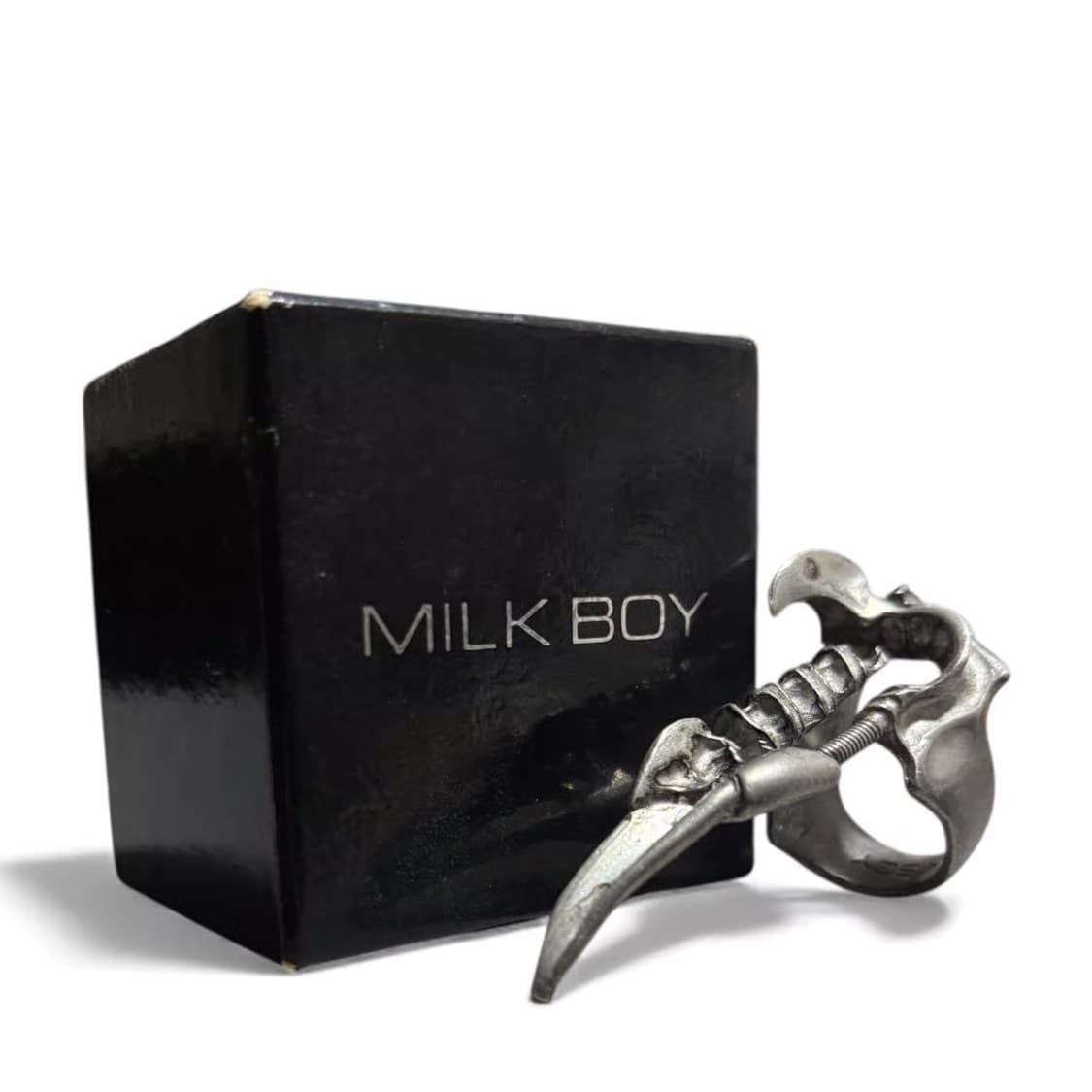 밀크보이 아카이브 실버 본 너클 링 상품이미지1