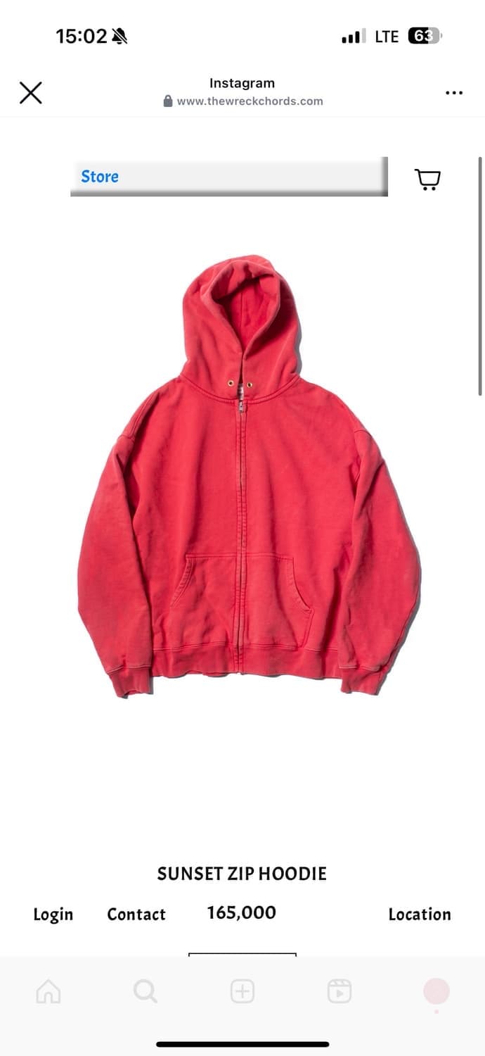 [3] 뤡코즈 선셋 후드집업 상품이미지1