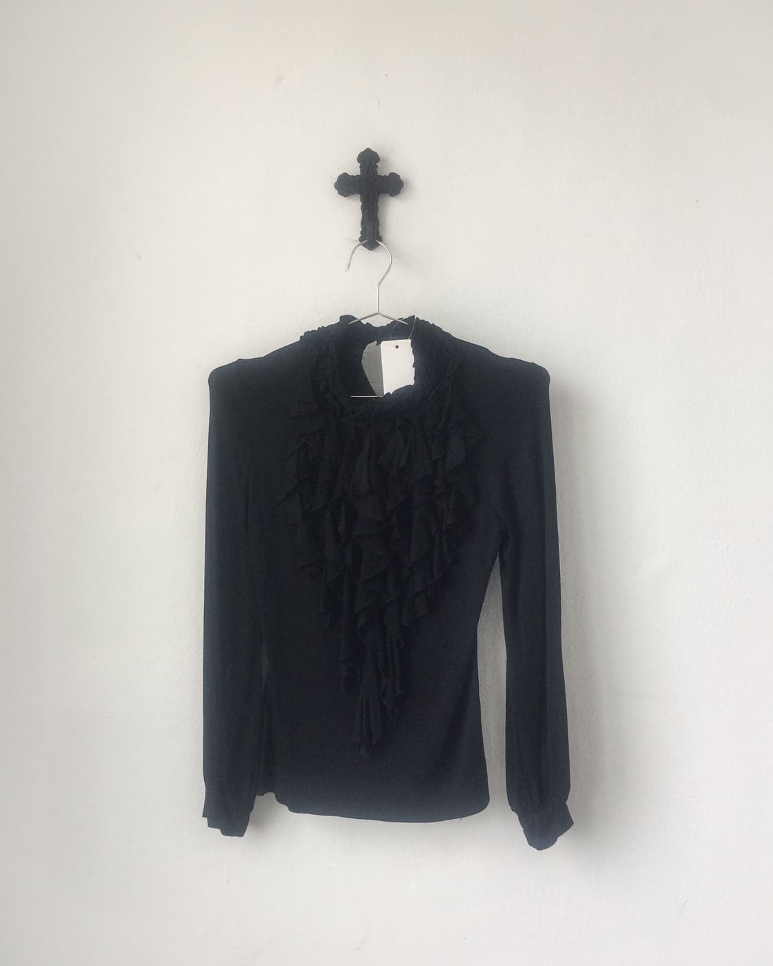 Ruffle high neck sleeve 상품이미지2
