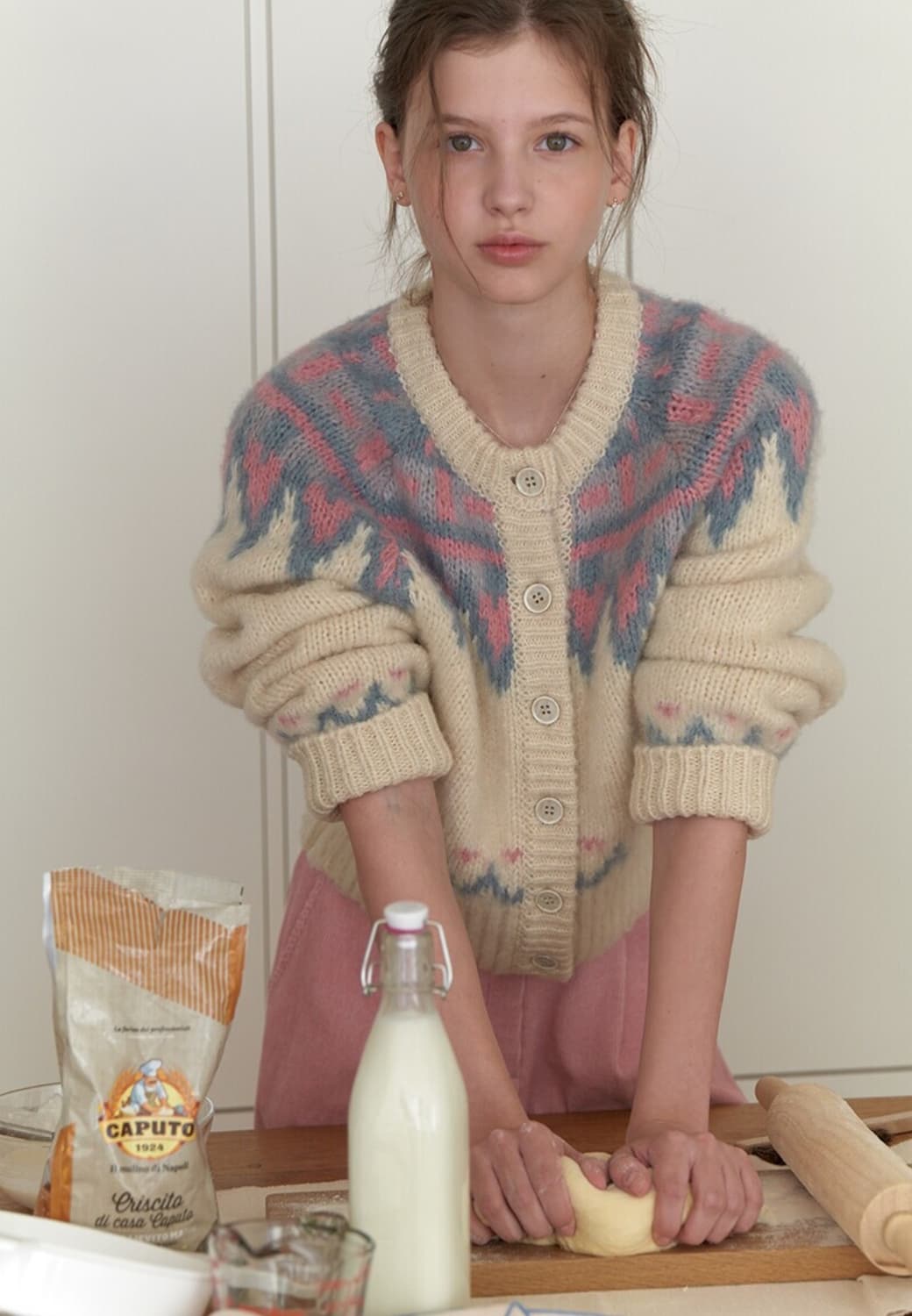 리엘 노르딕 니트 가디건 상품이미지1