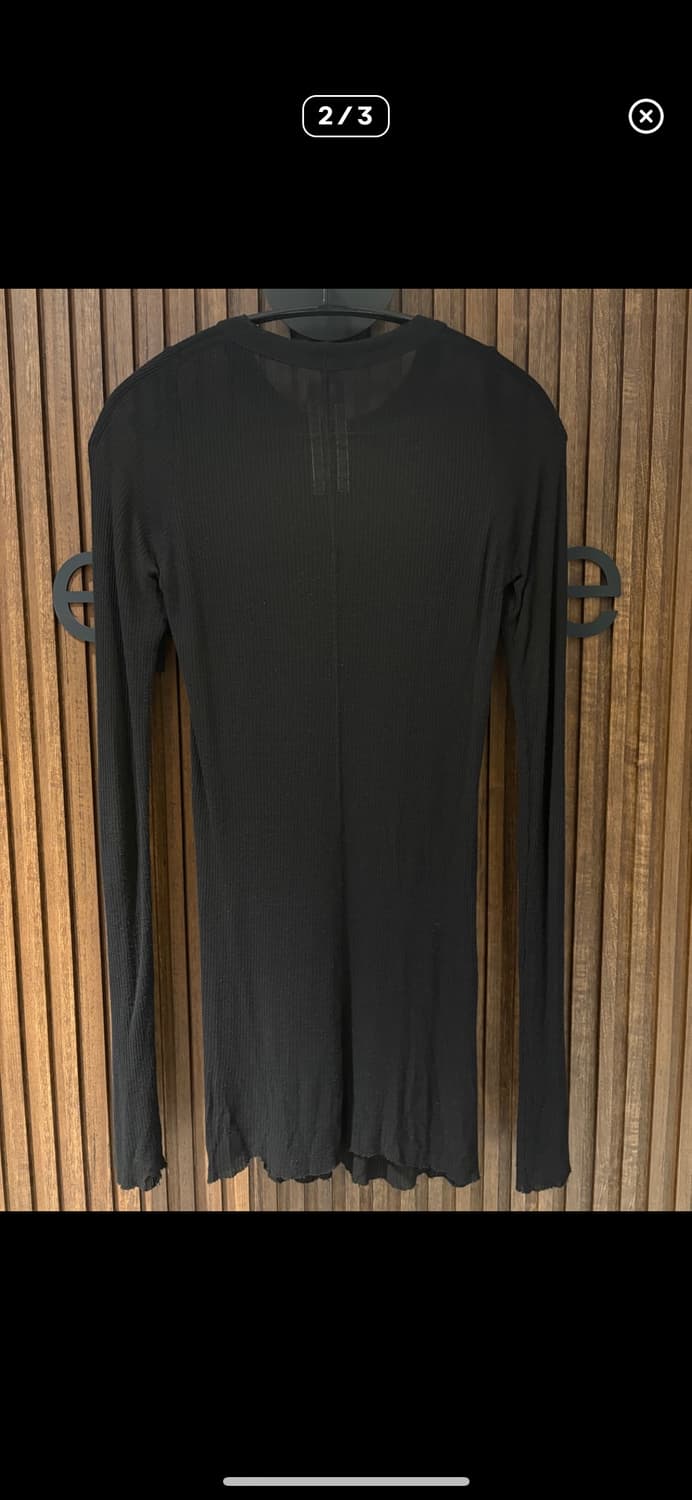 릭오웬스 16ss 롱슬리브 블랙 상품이미지2