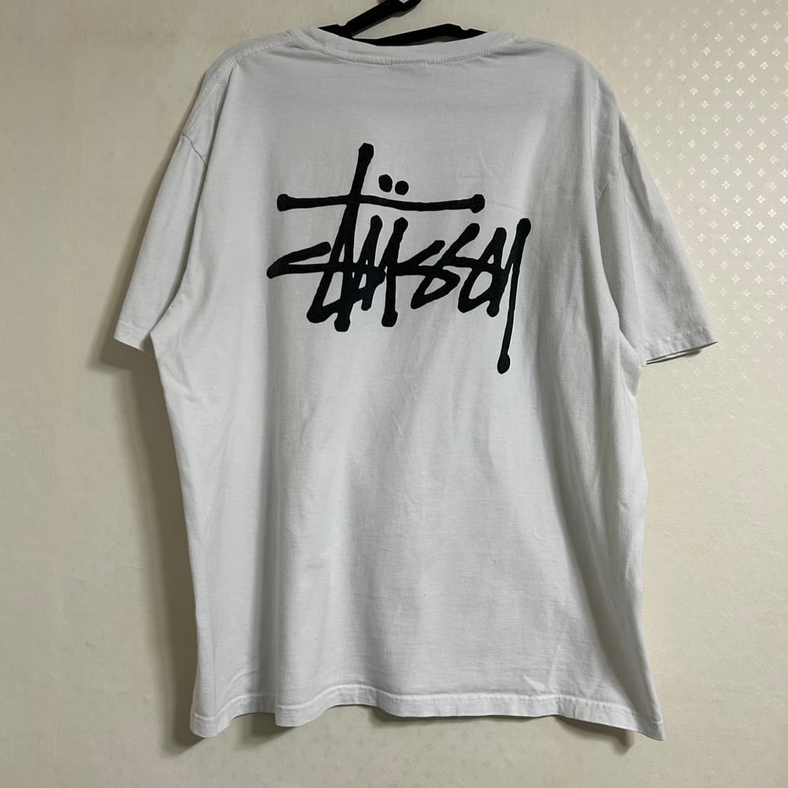 스투시 베이직 반팔 티셔츠 화이트 L 상품이미지5