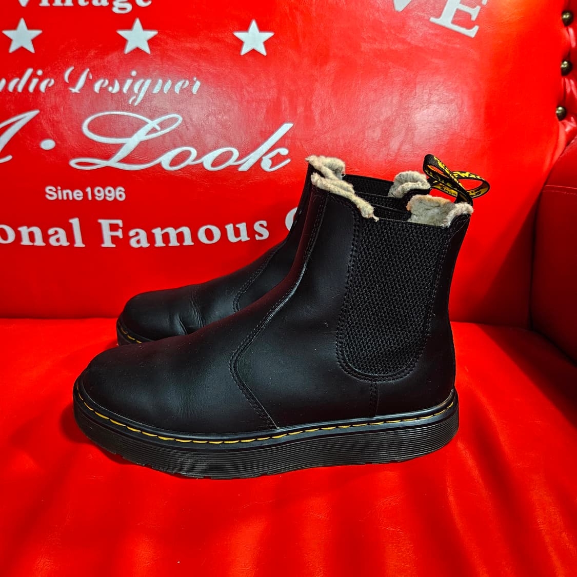 닥터마틴(Dr Martens) 도리안 퍼 앵클부츠 38size 상품이미지2