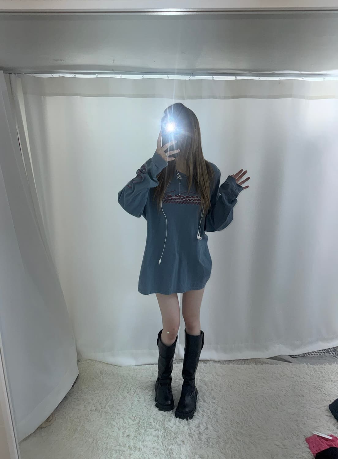 할리데이비슨 블루 스모크 레이싱 롱슬리브 상품이미지3