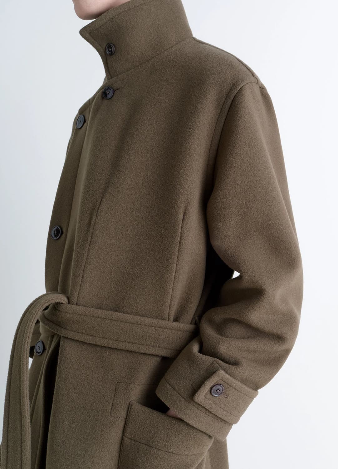 [S,M,L]르메르 25fw 랩 코트/다크 스쿼럴 상품이미지3