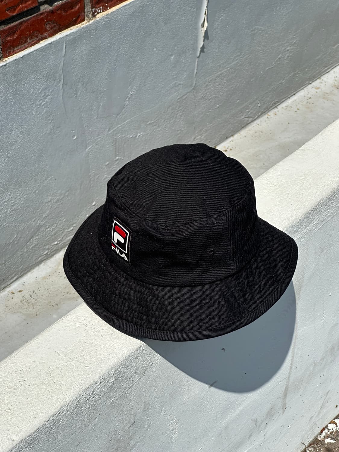 [M] FILA 휠라 블랙 버킷햇 모자 상품이미지2