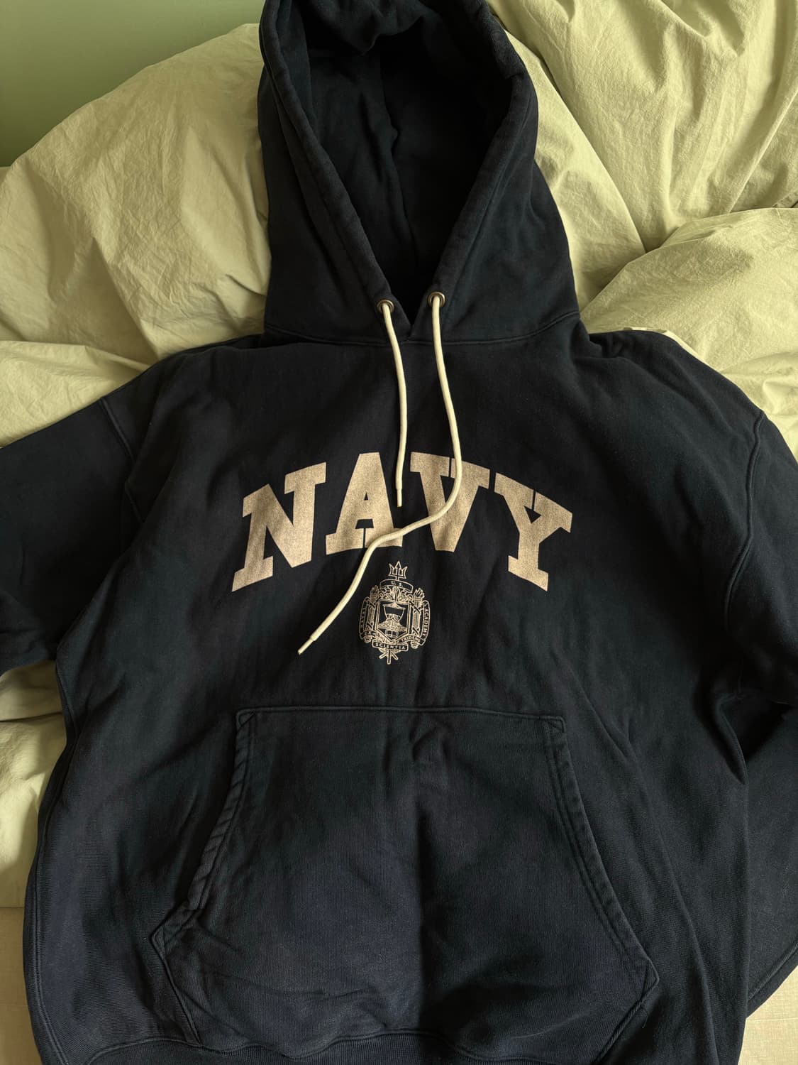 아웃스탠딩 헤비웨이트 네이비 후드티 상품이미지1