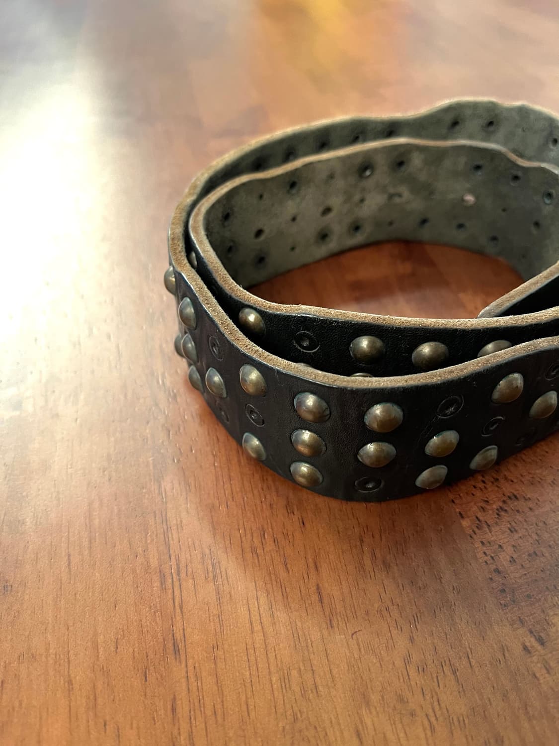 디젤 스터드 레더 벨트 상품이미지4